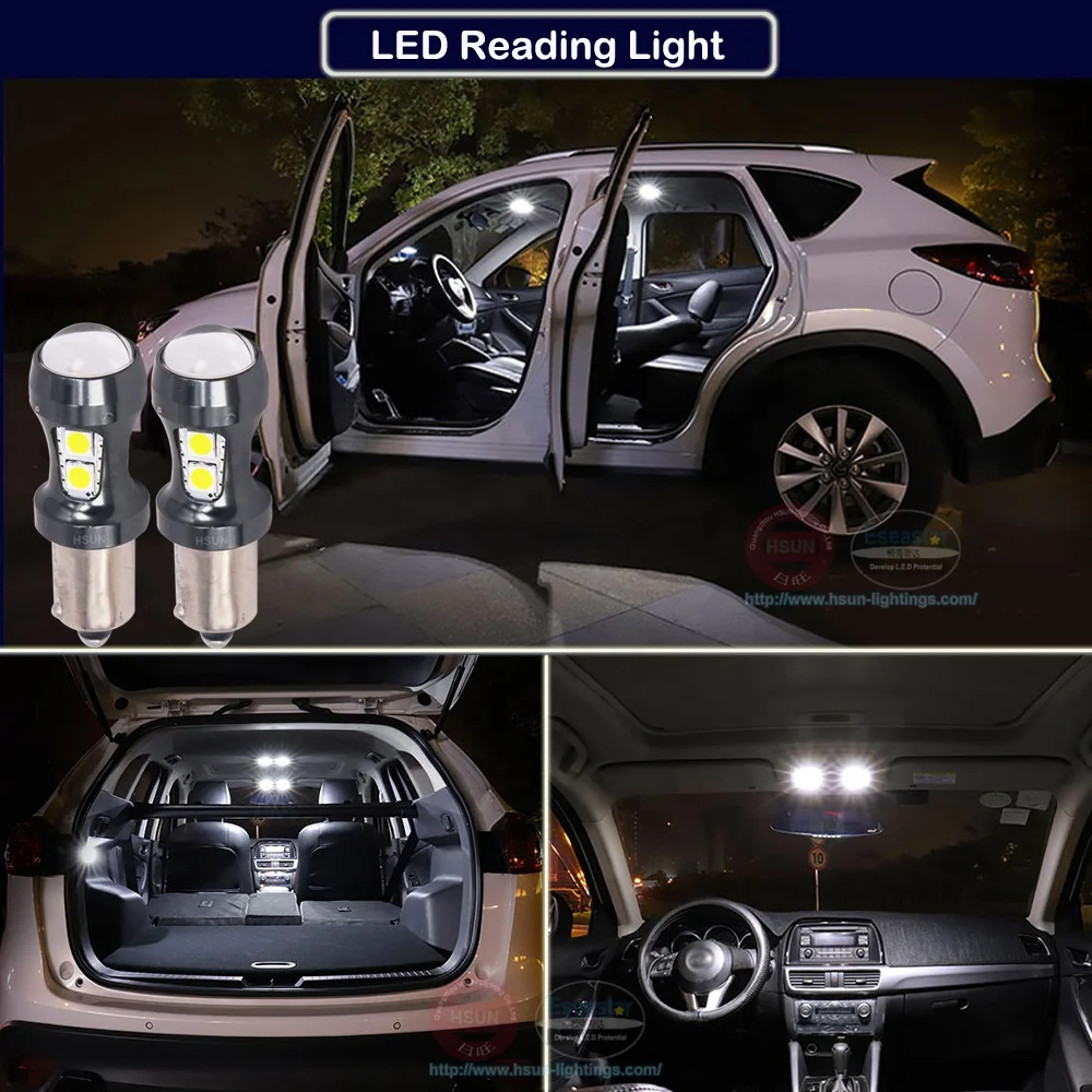 
White Canbus no error 9 x 3030smd H6W BAx9s LED For Parking Lamp 