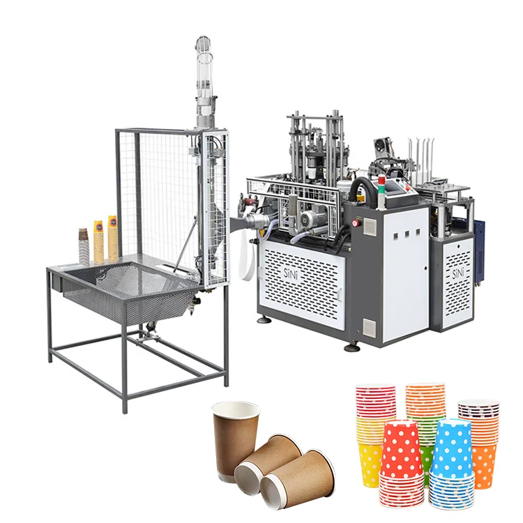 2022 Sini Middle Speed Paper Cup Making Forming Machine Price Automatic Paper Cup Machine