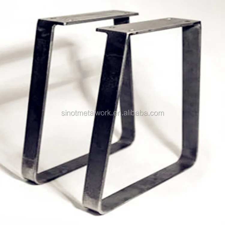 
metal industrial table base metal table bases for wood tops iron desk legs 