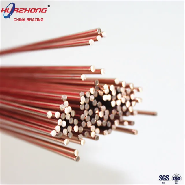 Phos-Copper Brazing Round Rods for Air-condition Refrigeration Soldering Stick HVAC Welding Flat Bars Manufacturer Filler Metal