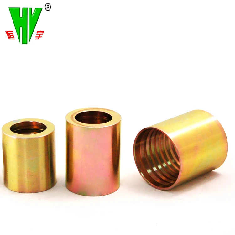 Hot sale connection hose hydraulic fittings carbon steel hose ferrule fittings