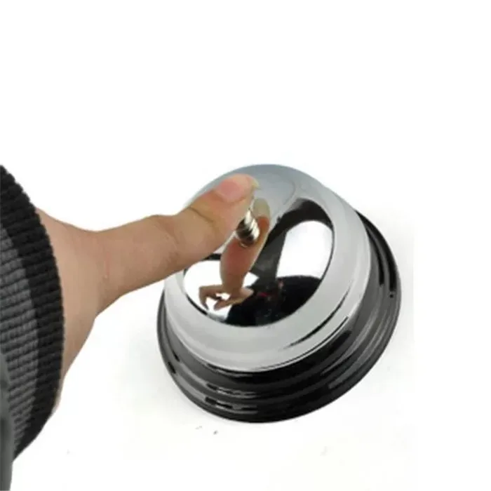 
Amazon high quality kitchen Stainless steel bar desk call bell, restaurant calling bell 