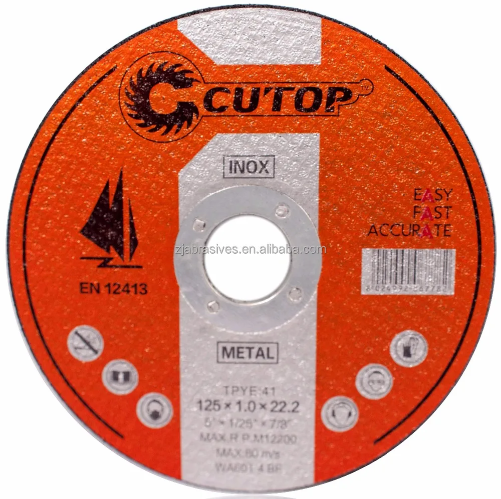 CUTOP плюс 5 дюймов 125x1,0x22,2 отрезной диск Легкая резка режущий диск для нержавеющей стали и металла с клиентом при подаче заявки Тест видео