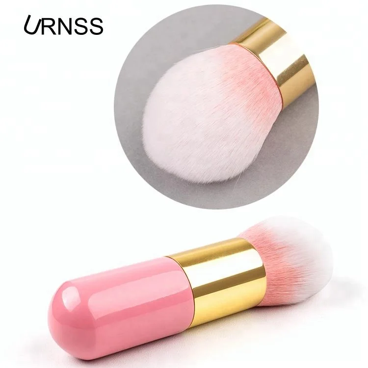 China supply Amazon hot selling Vegan private label flat single brush cosmetic brush for make up