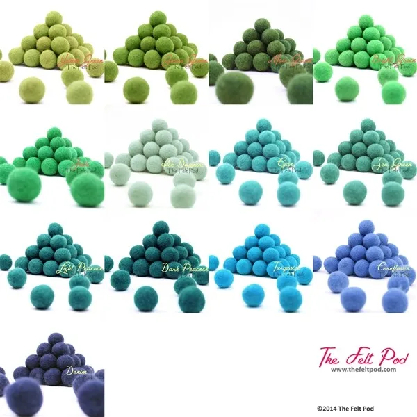 Custom Logo Wool Felt Pom Poms Outdoor Christmas Party Decorations Hotel Bathroom Kitchen Prayer Use-Durable Plastic Material