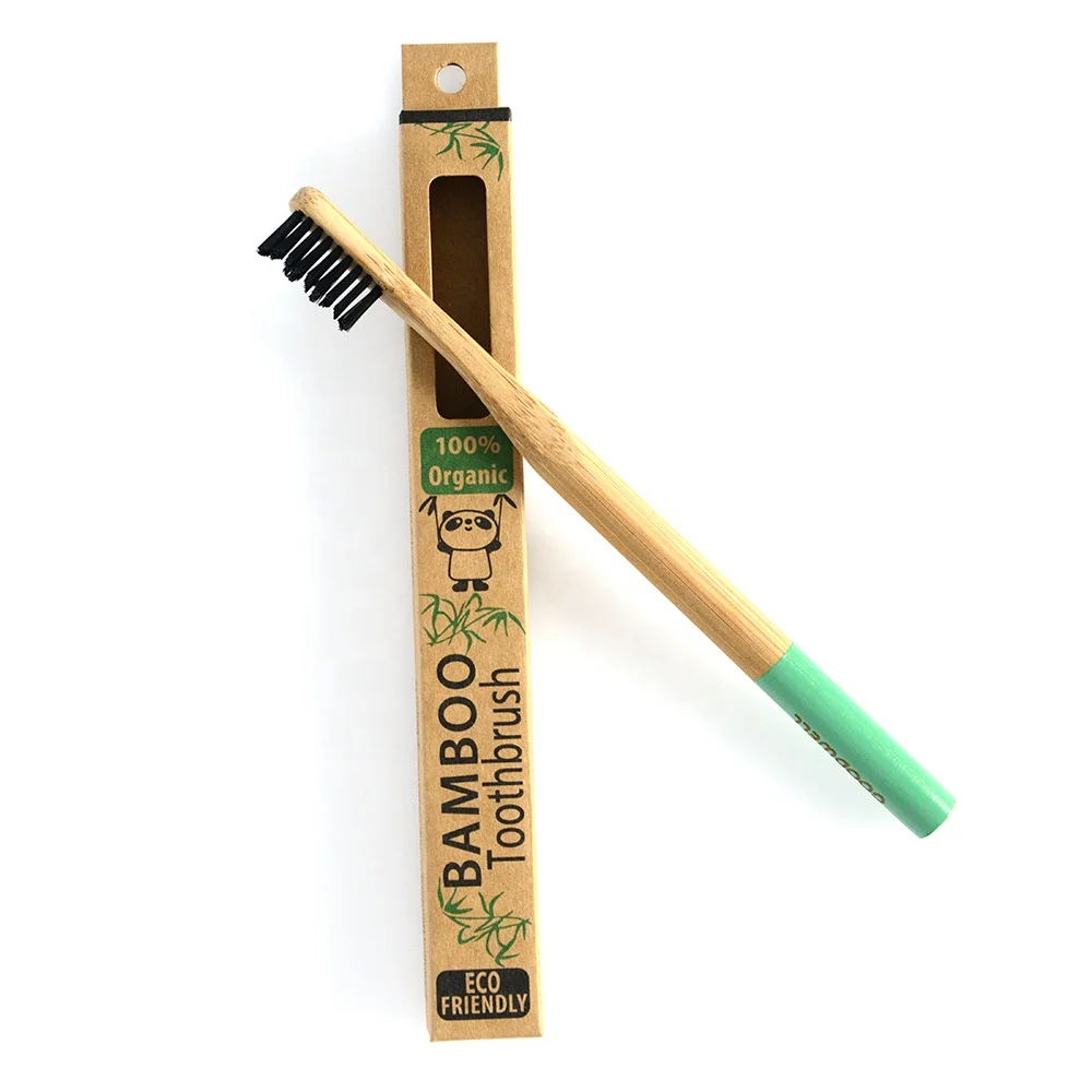 ZigZag Bristles Shape FSC Certified Round Toothbrush Bamboo