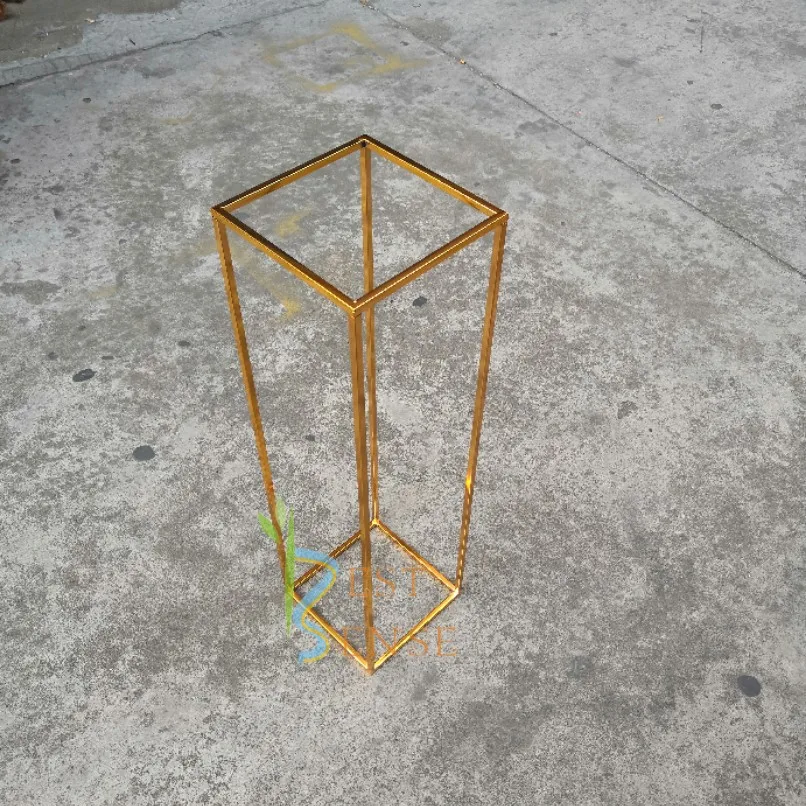 Прямоугольный Железный Свадебный Цветочный каркас подставка для центрального стола