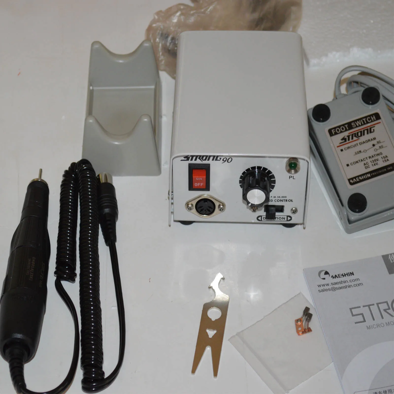 Dental Lab High Speed Handpiece 35000 RPM Strong 90 Micro Motor