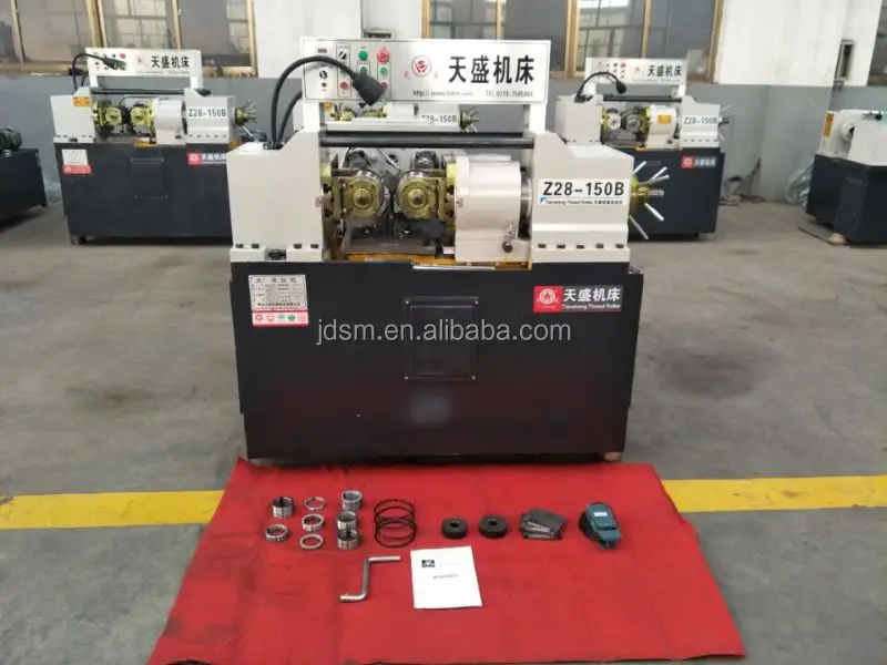 Most effective steel bar 2 roller hydraulic thread rolling machine