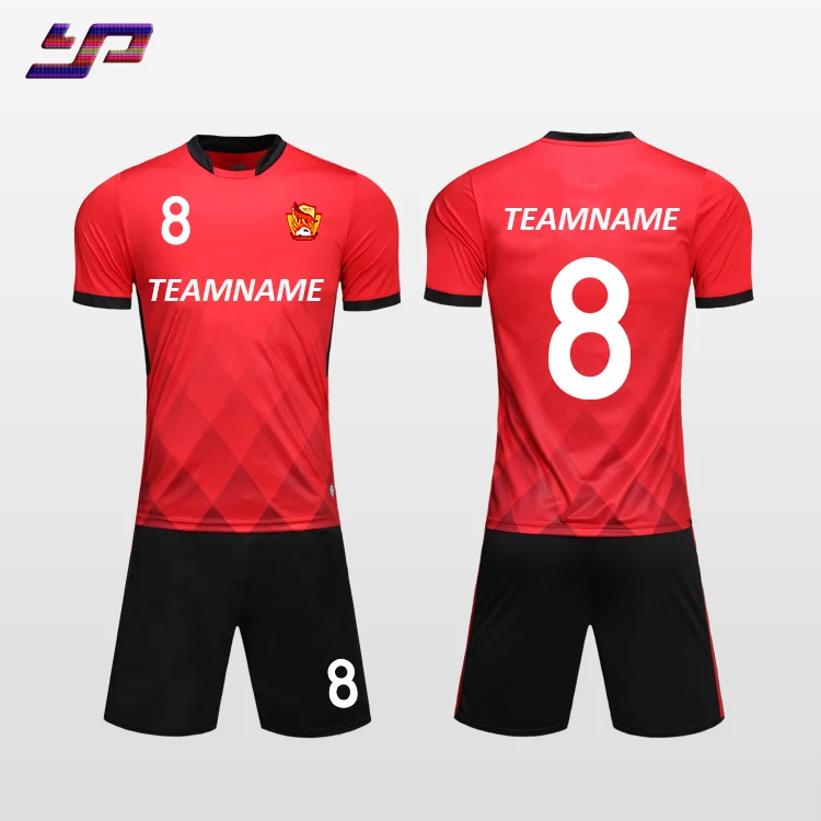 Latest custom 100% Polyester Sports Training China Imported Black and White Soccer Jersey in Player Version Teamwear