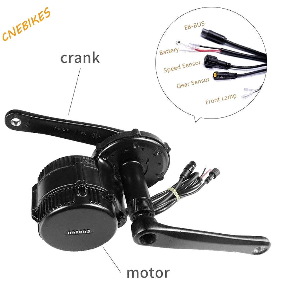 fast delivery  36v 250w  bafang 8fun motor mid drive electric bike motor kit with 11.6ah rack  battery