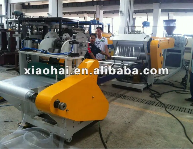 Новая линия экструдирования ПЭТ листа, экструдирующая машина, пластиковый лист, автоматический одновинтовой 70 кВт