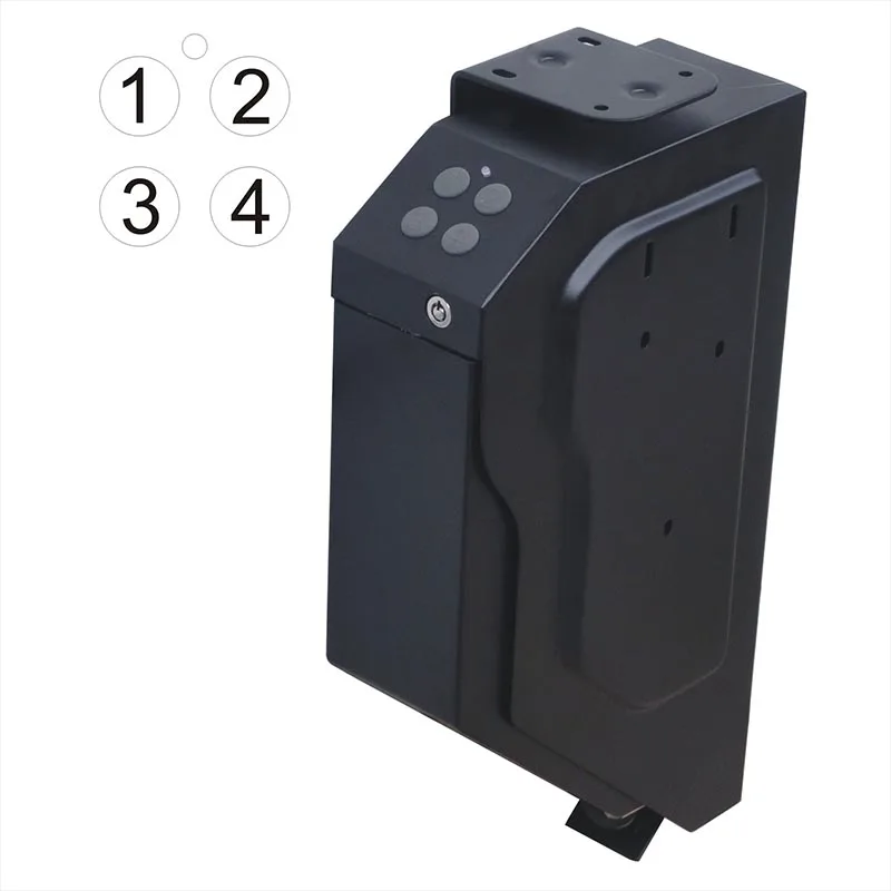 
OEM микро garyvault MD200 с электронным кодовым 4 кнопки пистолет быстрое хранилище, Оружейный Сейф, пистолет Сейф с внешний разъем питания 