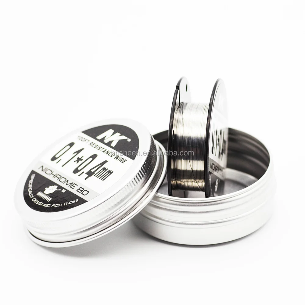 Sheen NK best nichrome Ni 80 heating resistance wire 100ft flat ribbon electric wire for premade coil vape