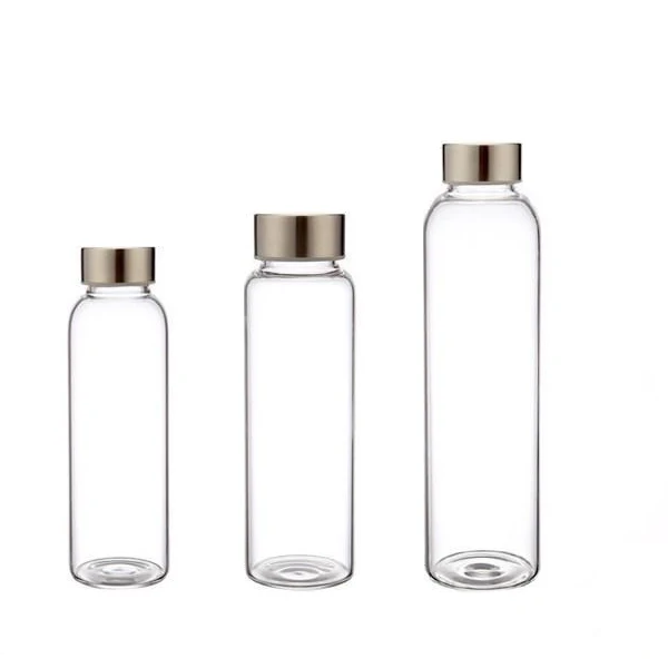 hand made stainless steel glass water bottle/drinking water glasses 500ml