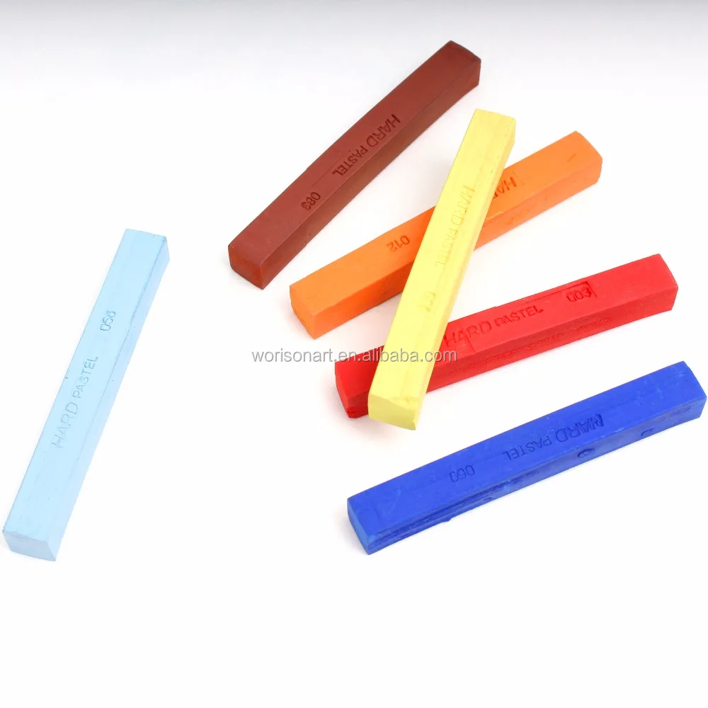 Popular 12 Colors pins Non-toxic Temporary Pastel Hair Square Hair Dye Color Chalk