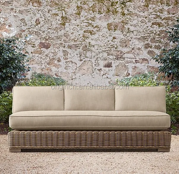 Классический уличный диван из ротанга на заказ, секционный диван с откидывающейся спинкой и раздевалкой, большая мебель для гостиной