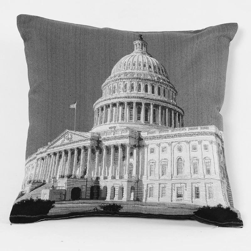 Classic Black and White Photo Design Pillowcase Cheap Price Decorative Pillows Cushion Cover for Bed Sofa Seat