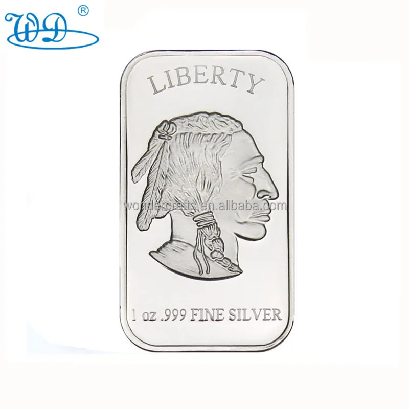 WD Free design new year monkey collection metal OEM ODM gold metal ingot bars custom 1 oz Gilding Metal Ingot Bar