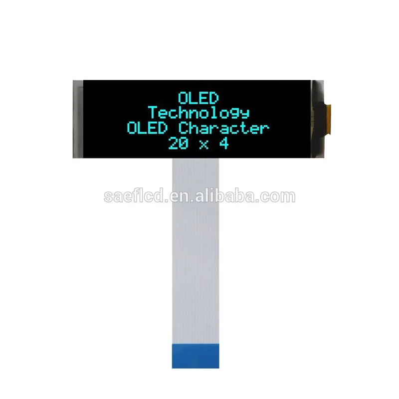 
20x4 character blue lcd module 2.9/3 inch oled COB type display panel 