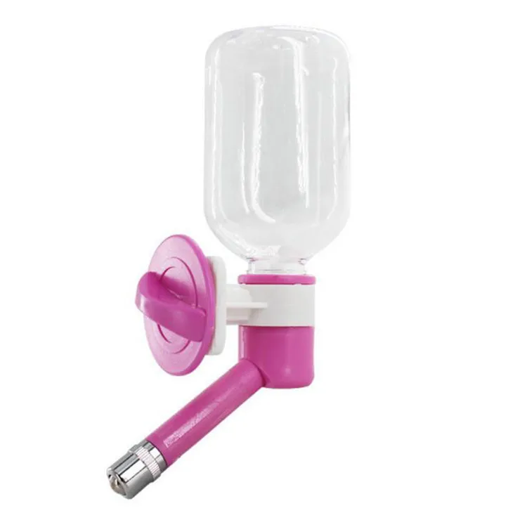 Wholesale 300ML Hanging Cage Dog Water Bottle Head Pet Water Drinking Dispenser