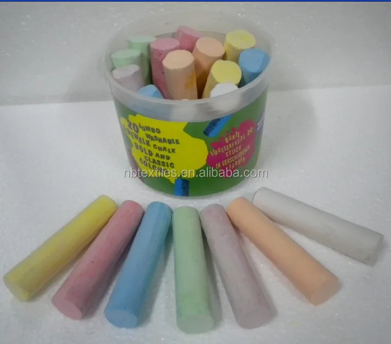 
Big size dustless sidewalk natural chalk white 