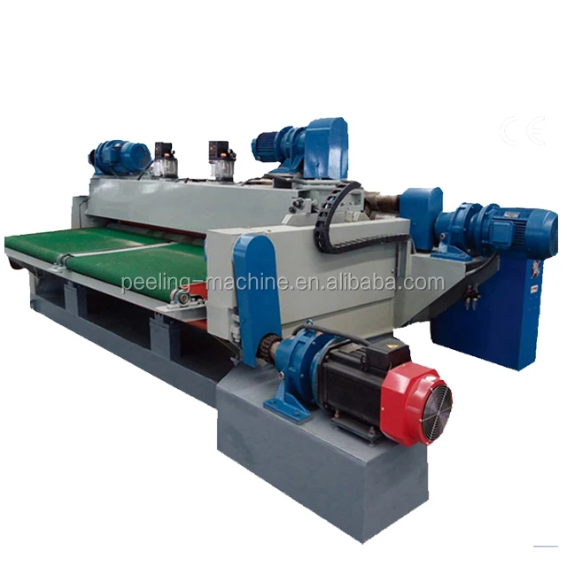 4 feet /5 feet/8feet/10 feet peeling and cutting together wood veneer making machine/veneer rotary cutting machine
