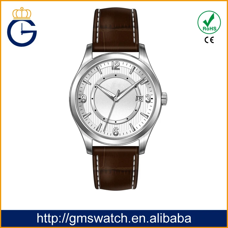Стороны смотреть oem 2017 верхней часовой бренд для мужчин дешевые кожаные watchwrist