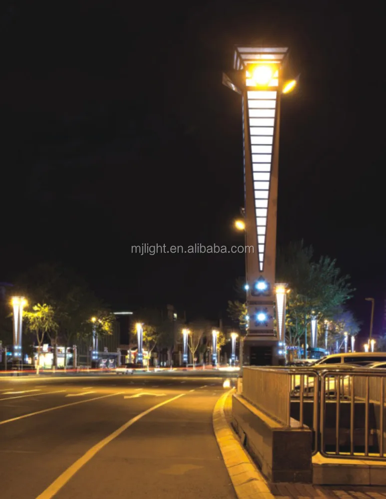 Modern Outdoor Decorative Driveway Led yard Street Lamp Pole