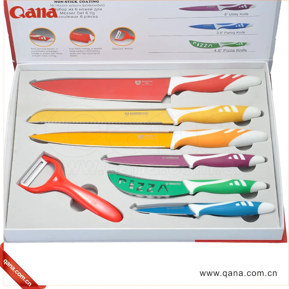 QANA Factory Wholesale OEM high quality damascus Stainless Steel swiss Kitchen butcher knife magnetic block cleaver knife