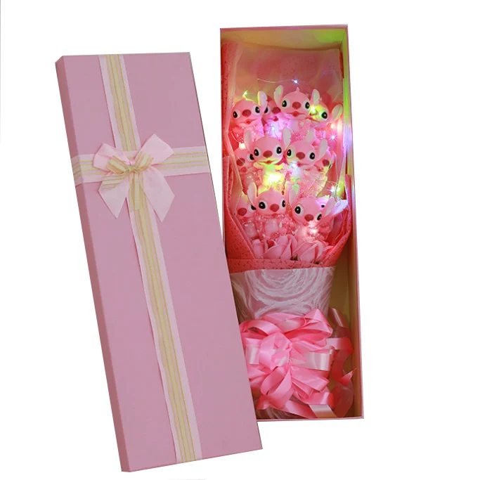 
 Обновленная Детская плюшевая игрушка со звездами, букет на День святого Валентина, подарок для любимых подруг  