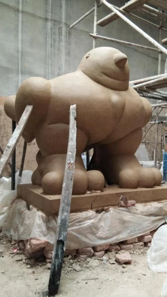 Public sculpture factory supply Famous bronze art statue fat bird Fernando Botero for garden display