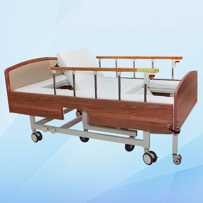 Back adjustable electric wheel chair cumhospital patient bed