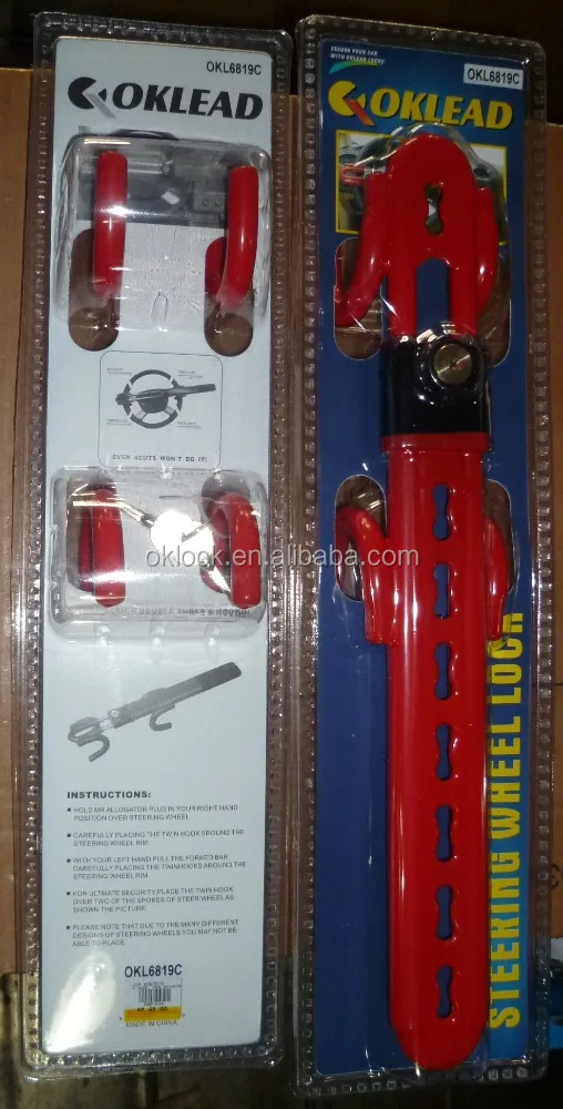 Twin-hook universal steering wheel lock