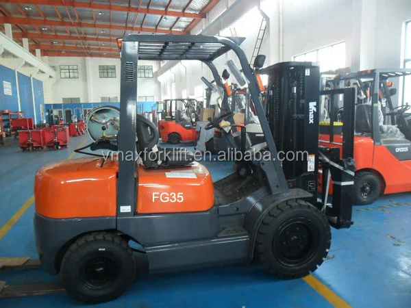 LPG/ Gas 1.8 Ton forklift. with lift height 4.5 meters, toyota seat with safe belt