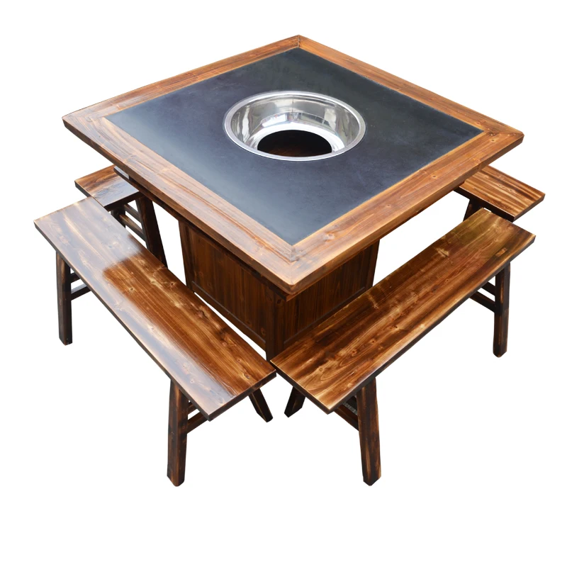 Chinese burner gas hot pot table
