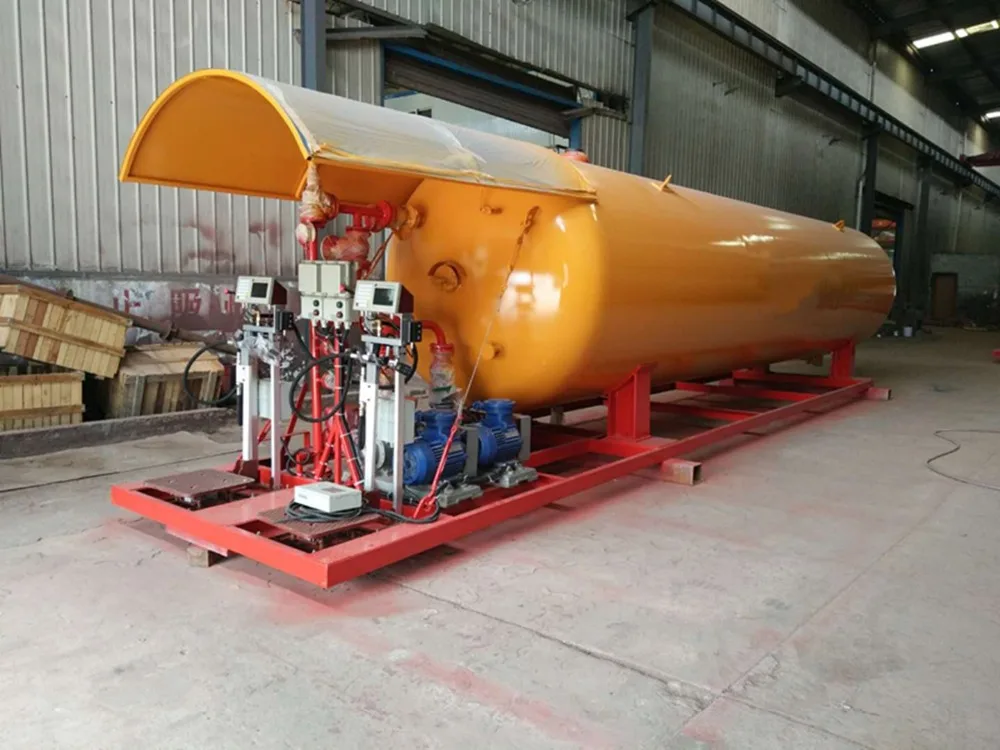 
High Quality ASME Standard 5,000liter to 50,000liter (1320gallons to 13,200 2.5MT to 25MT) LPG Cylinder Filling Station ,LPG Sk 