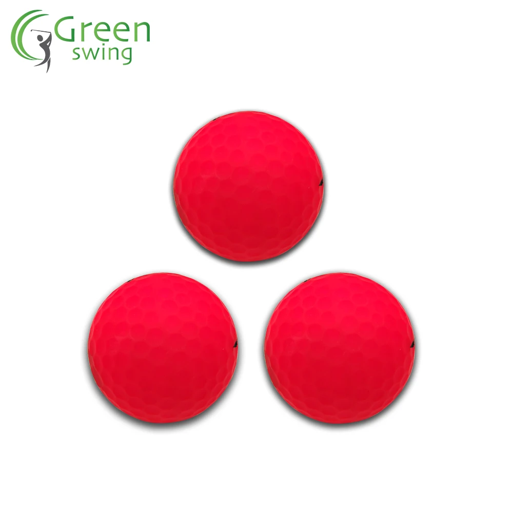 Fluorescent matte color golf ball