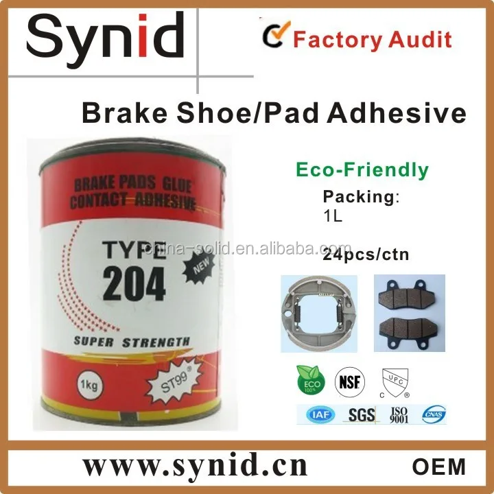 type 204,contact adhesive, brake patches glue
