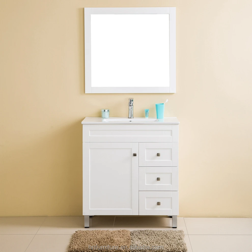 FSC certified Solid Wood Home Center Mirror Cabinets Bathroom Vanity Tops With Sink bathroom vanity set