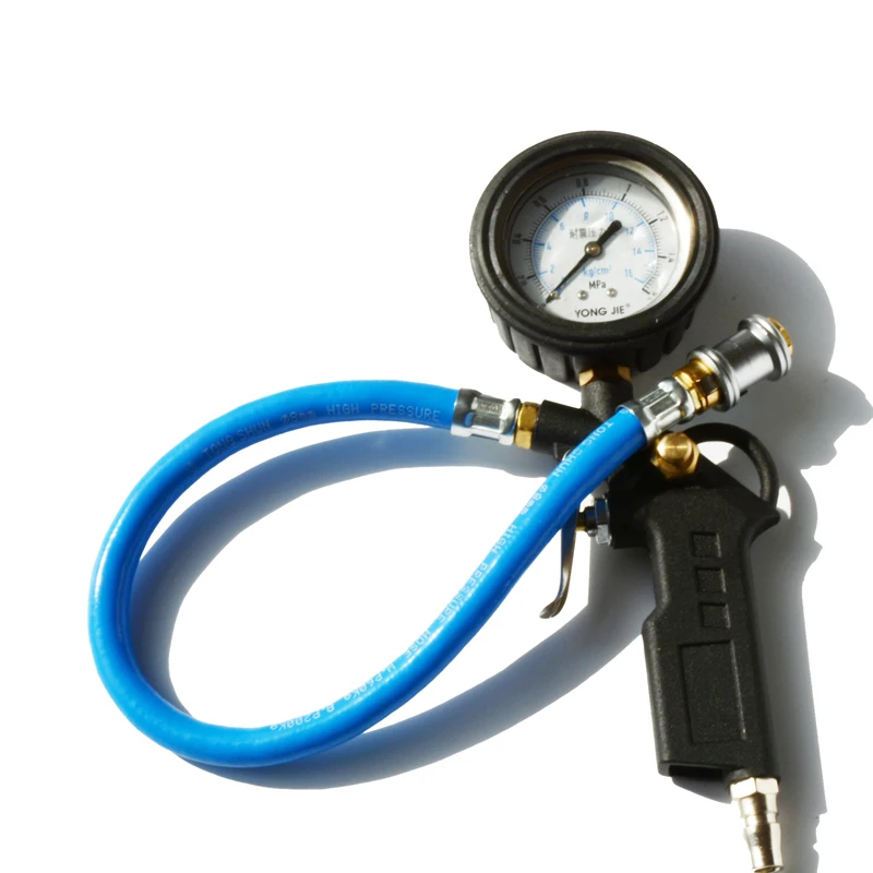 Tire Pressure Gauge Digital Air Tire Inflator Pressure Gauge With Chuck Hose