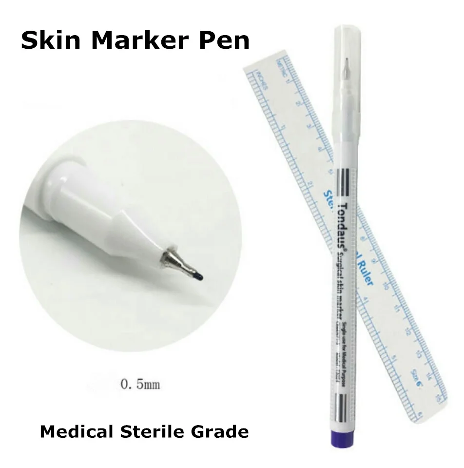 Medical Sterile Grade Permanent Non-toxic Skin Marker Pen Surgical Marker 0.5mm