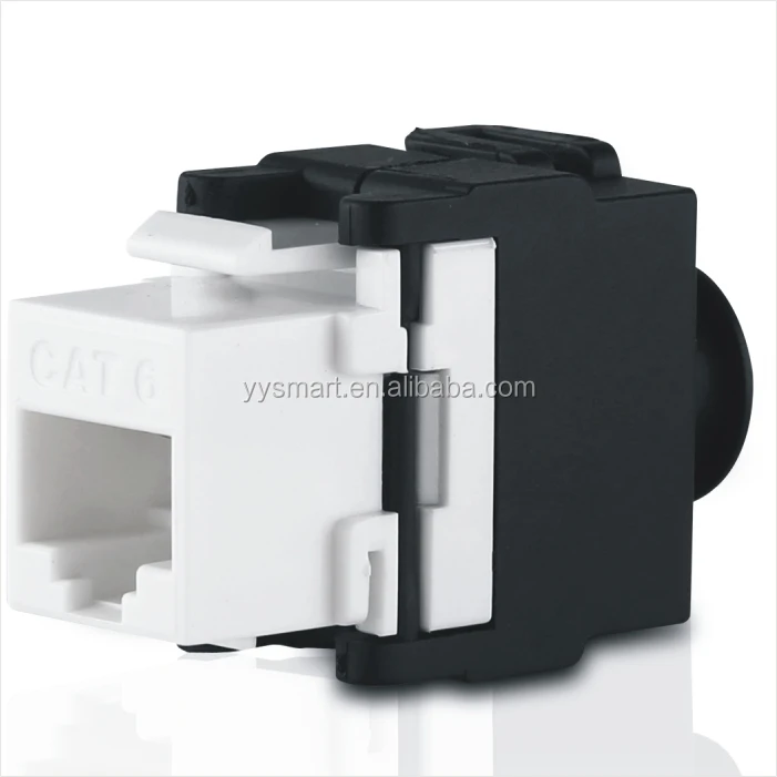 Premium Line Category 6 180 degree unshielded Keystone Jack, Dual Type IDC