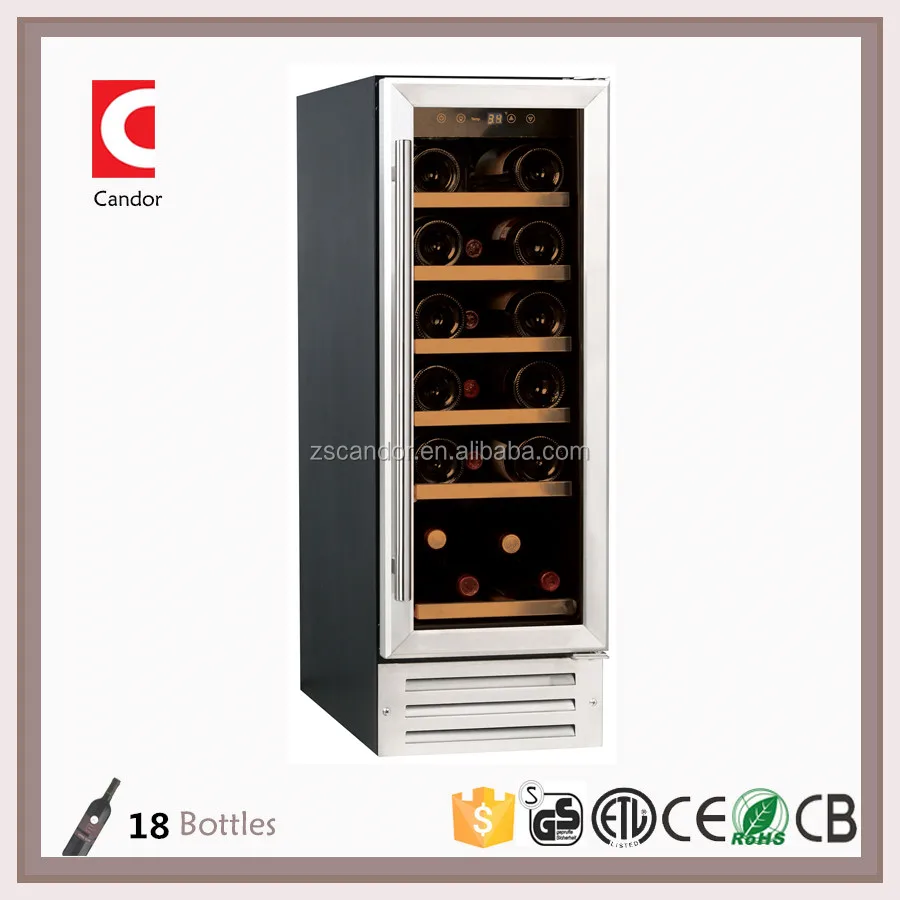 18 Bottles Single Zone Compressor Built-in Wine Cooler JC-58EQ