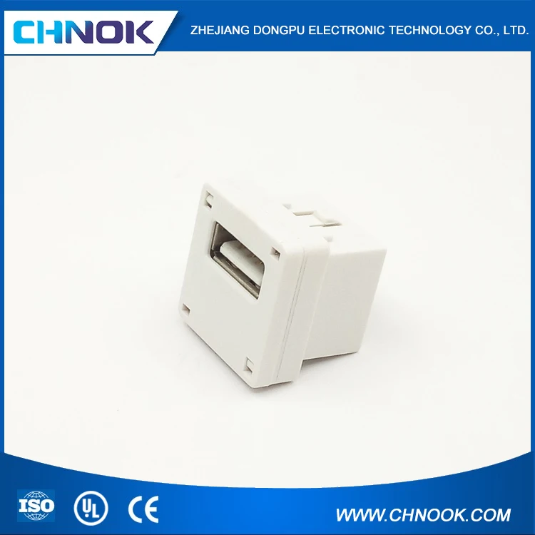 Short Body USB Connector Female to Female USB Keystone Jack