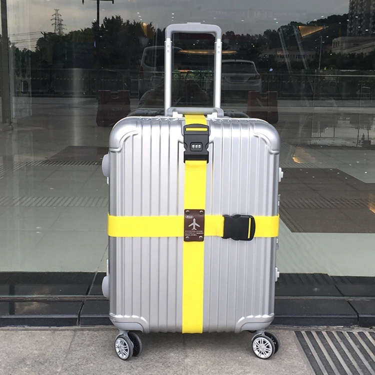 Custom Personalized Scale Lock Adjustable Cross Luggage Strap