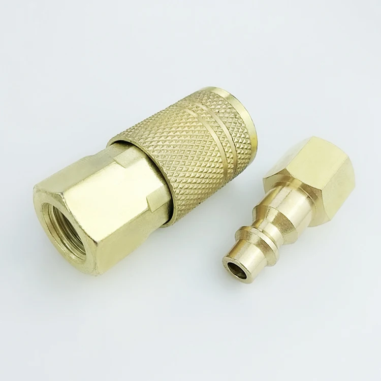 USA NM02-SF-02 New Milton style carbon steel brass female pneumatic quick connect coupler coupling