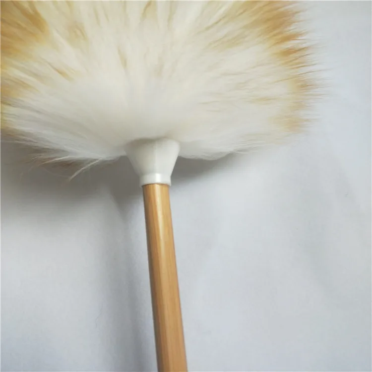 
Cleaning tools sheeps wool lambswool duster cleaning household dusters natural L size sheep wool duster with bamboo handle 