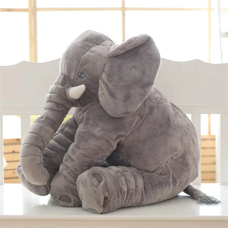 manufacturer wholesale hot selling soft cute plush stuffed animal toy elephant pillow