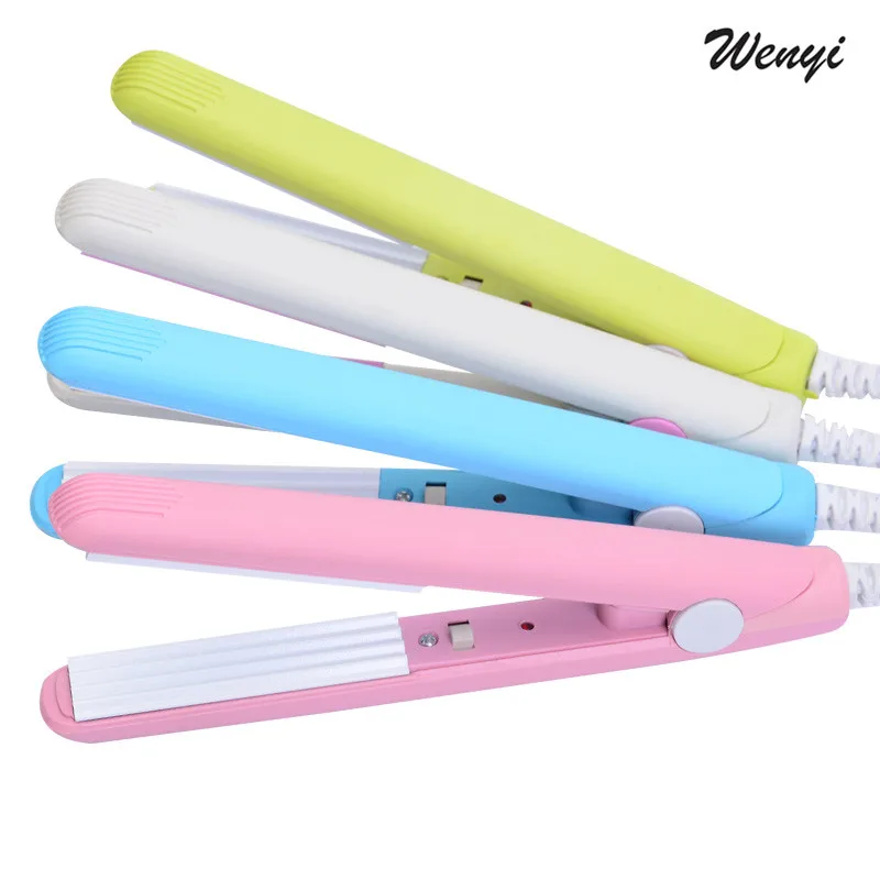 
Electronic Professional Hair Iron Hairstyling Mini Portable Ceramic Flat Iron Hair Straightener Irons Styling Tools 